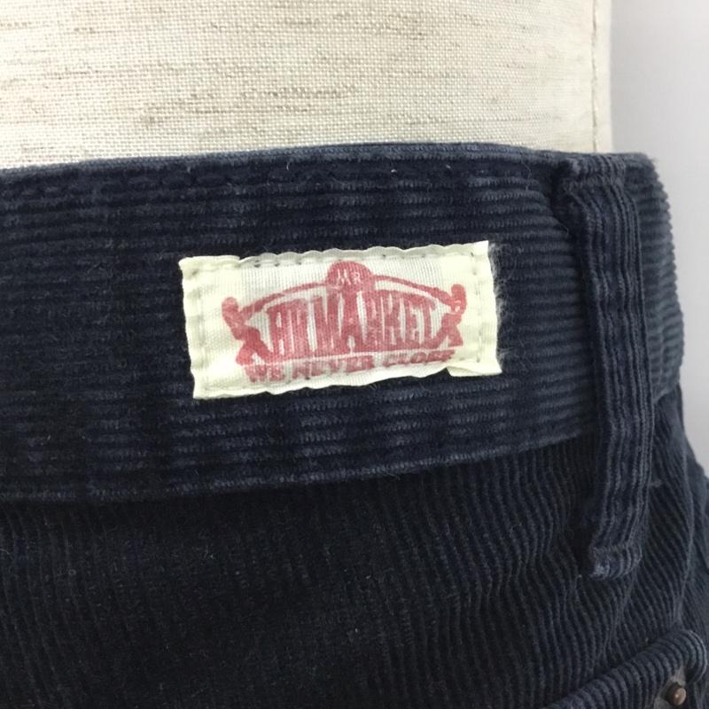 ハリウッドランチマーケット HRMARKET ボトムス ボトムス コーデュロイパンツ 無地 紺 / ネイビー / メンズ USED 古着 中古 10086945