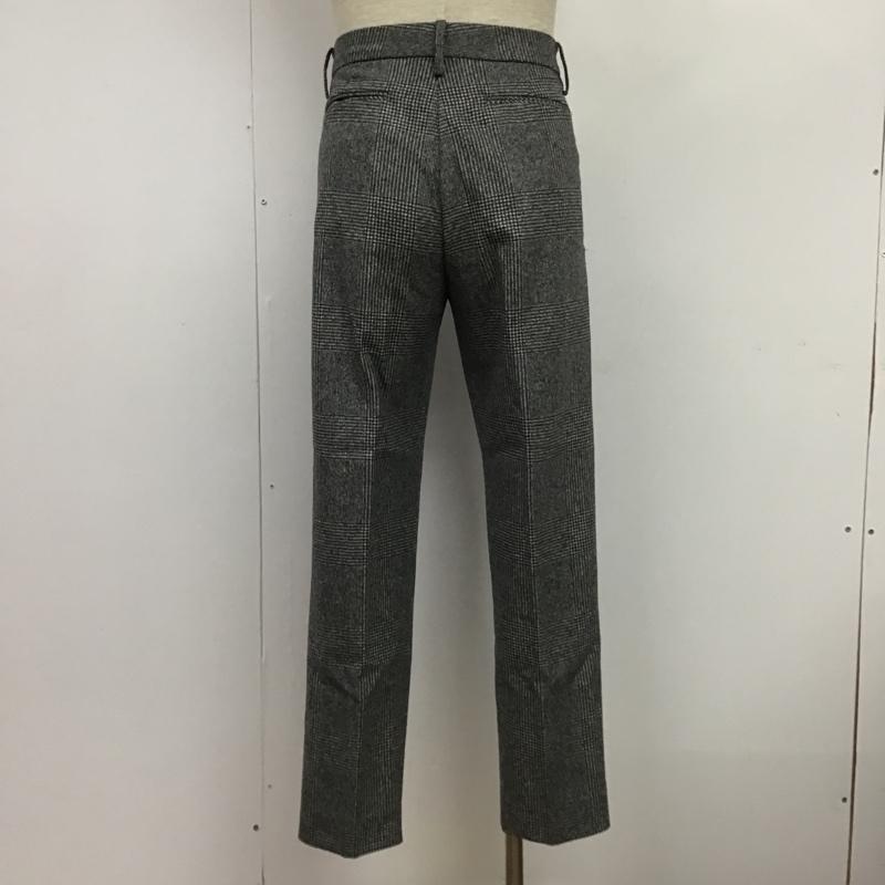 シップス SHIPS パンツ スラックス タック 千鳥格子 黒 / ブラック / X 白 / ホワイト / メンズ USED 古着 中古 10087026