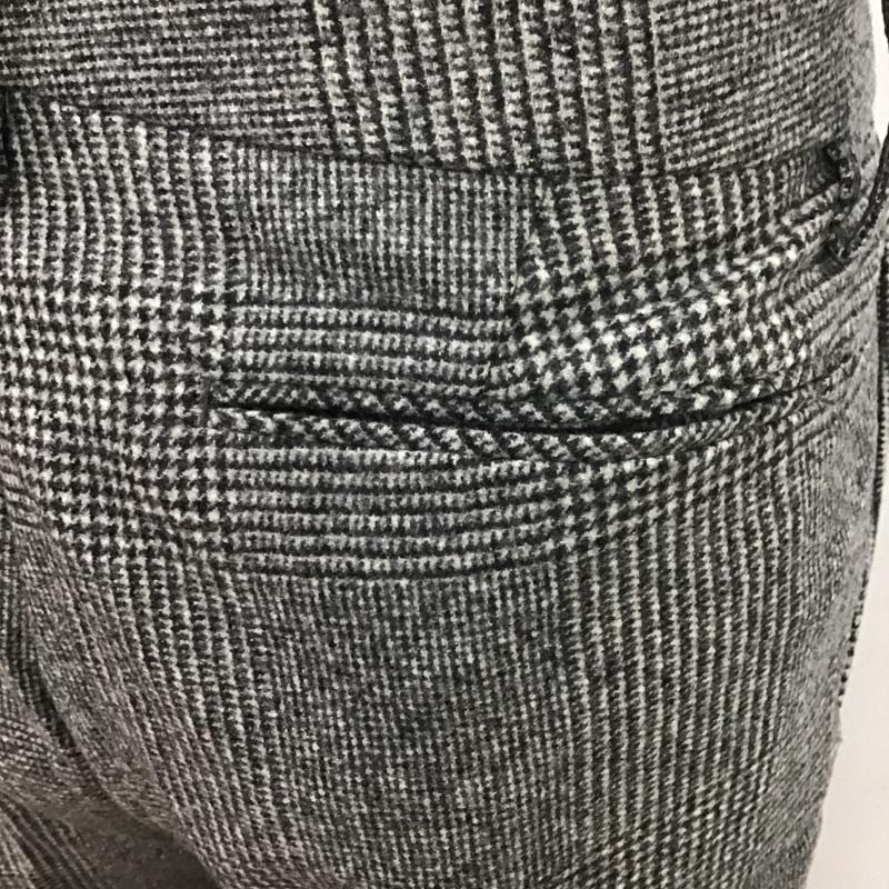 シップス SHIPS パンツ スラックス タック 千鳥格子 黒 / ブラック / X 白 / ホワイト / メンズ USED 古着 中古 10087026