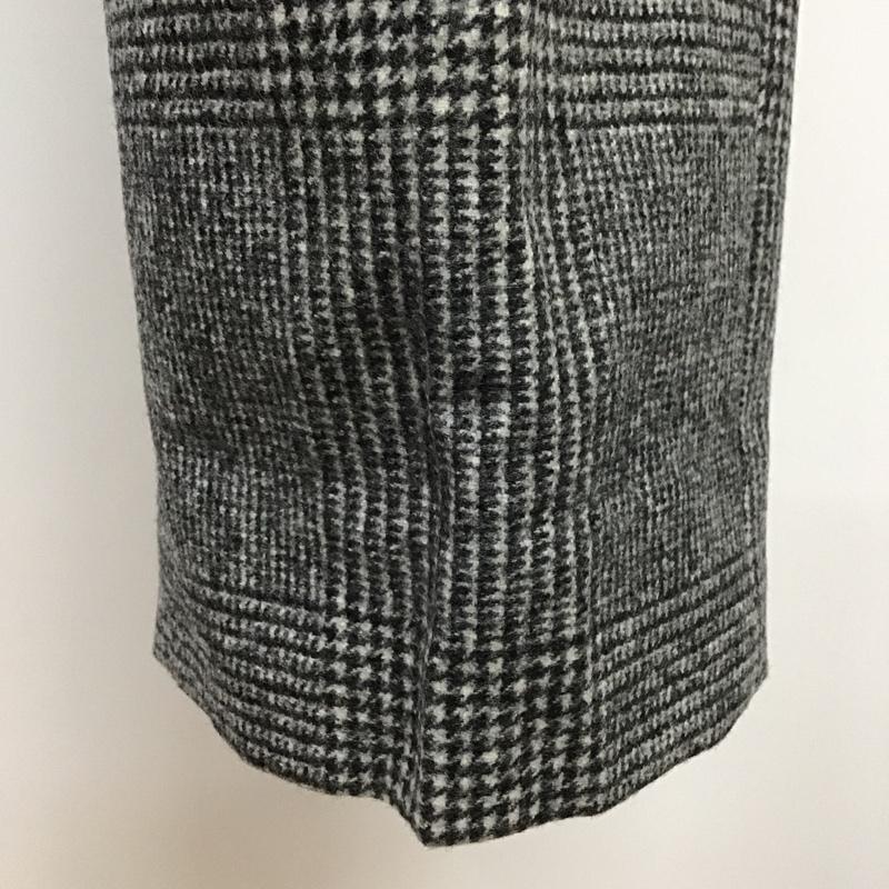 シップス SHIPS パンツ スラックス タック 千鳥格子 黒 / ブラック / X 白 / ホワイト / メンズ USED 古着 中古 10087026
