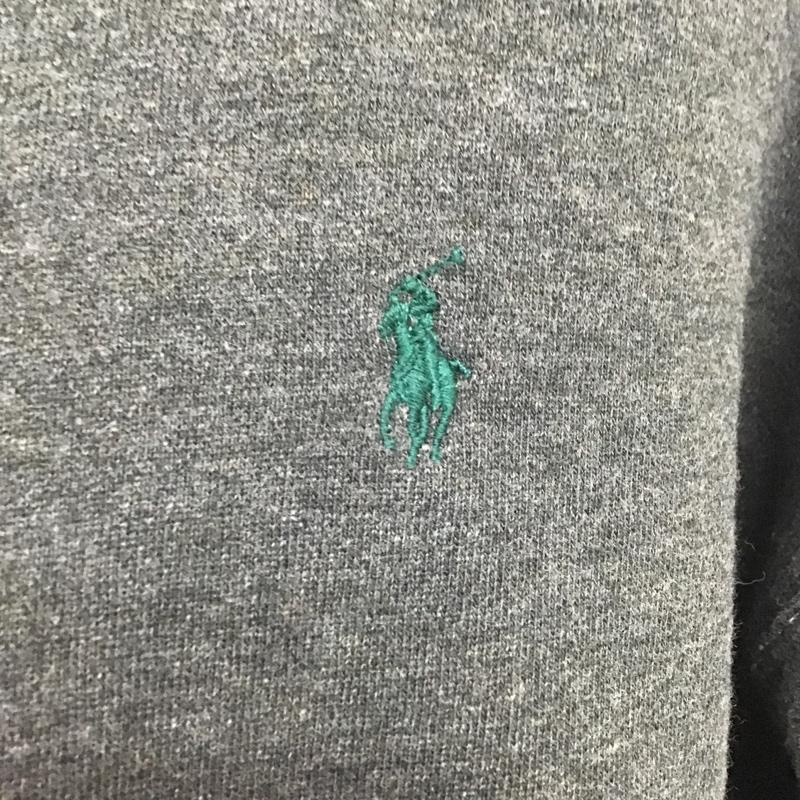 ポロバイラルフローレン Polo by RALPH LAUREN トレーナー 長袖 スウェット 裏起毛 L ワンポイント チャコールグレー / チャコールグレー / メンズ USED 古着 中古 10087048