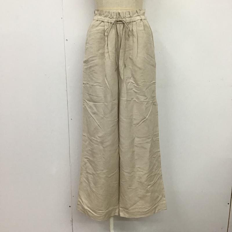 シップス SHIPS ボトムス ボトムス ワイドパンツ イージーパンツ 無地 グレージュ / グレージュ / レディース USED 古着 中古 10087061