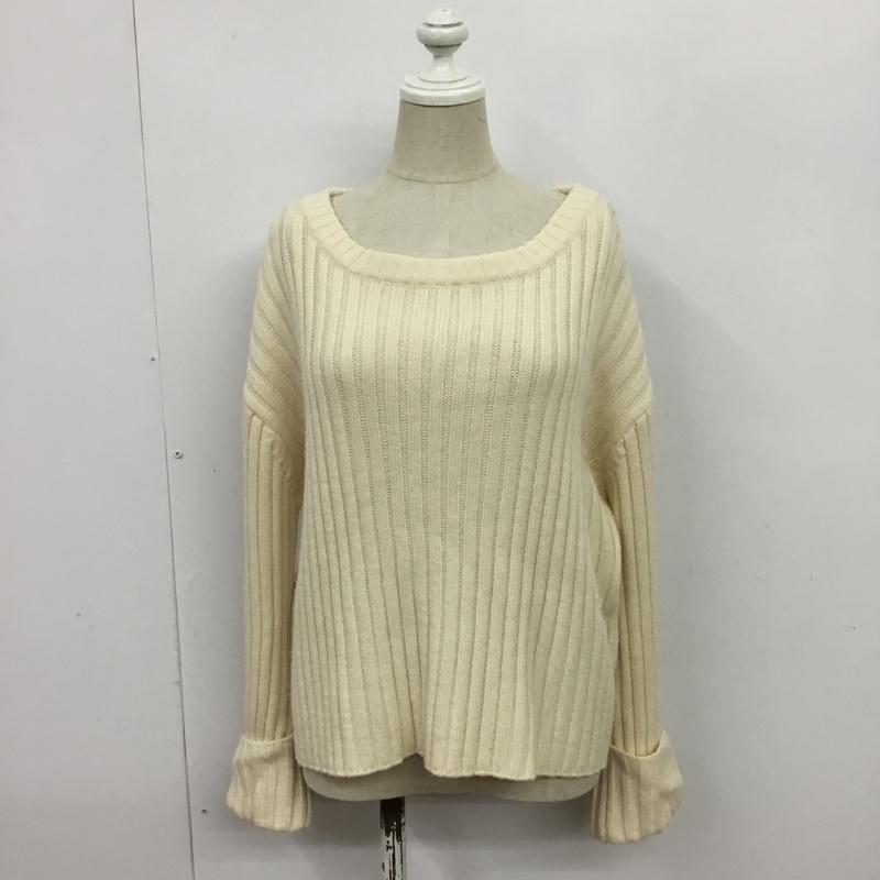 ジーナシス JEANASIS ニット、セーター 長袖 JS062214MC FREE 無地 オフホワイト / オフホワイト / レディース USED 古着 中古 10087136
