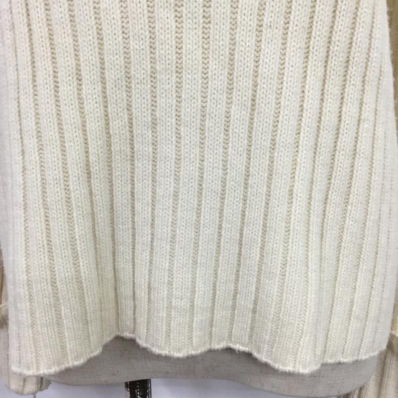 ジーナシス JEANASIS ニット、セーター 長袖 JS062214MC FREE 無地 オフホワイト / オフホワイト / レディース USED 古着 中古 10087136