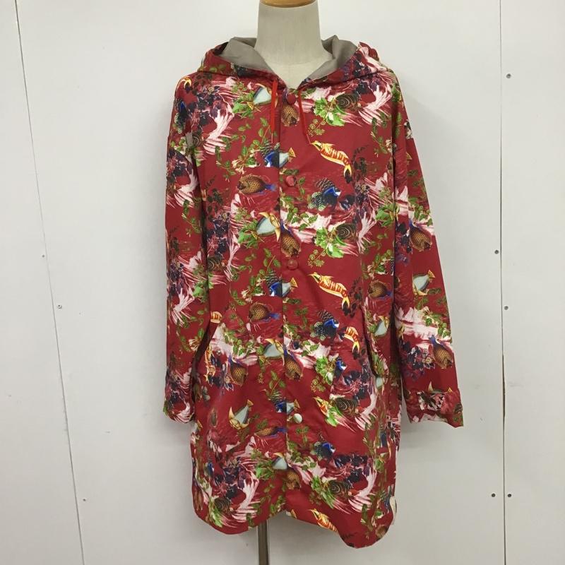 アレキサンダーリーチャン AlexanderLeeChang ウェア ウェア AC-031701 TROPICAL RAIN COAT 3 総柄 赤 / レッド / メンズ USED 古着 中古 10087175