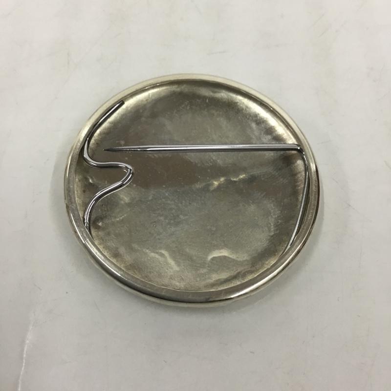 バニー BUNNEY ファッション小物 ファッション小物 B0200105 バッジ 箱有 34mm Hammered Badge ロゴ、文字 銀 / シルバー / メンズ USED 古着 中古 10087207