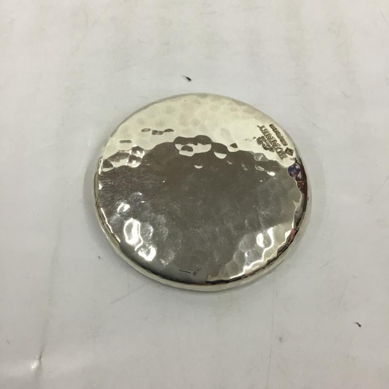 バニー BUNNEY ファッション小物 ファッション小物 B0200105 バッジ 箱有 34mm Hammered Badge ロゴ、文字 銀 / シルバー / メンズ USED 古着 中古 10087207