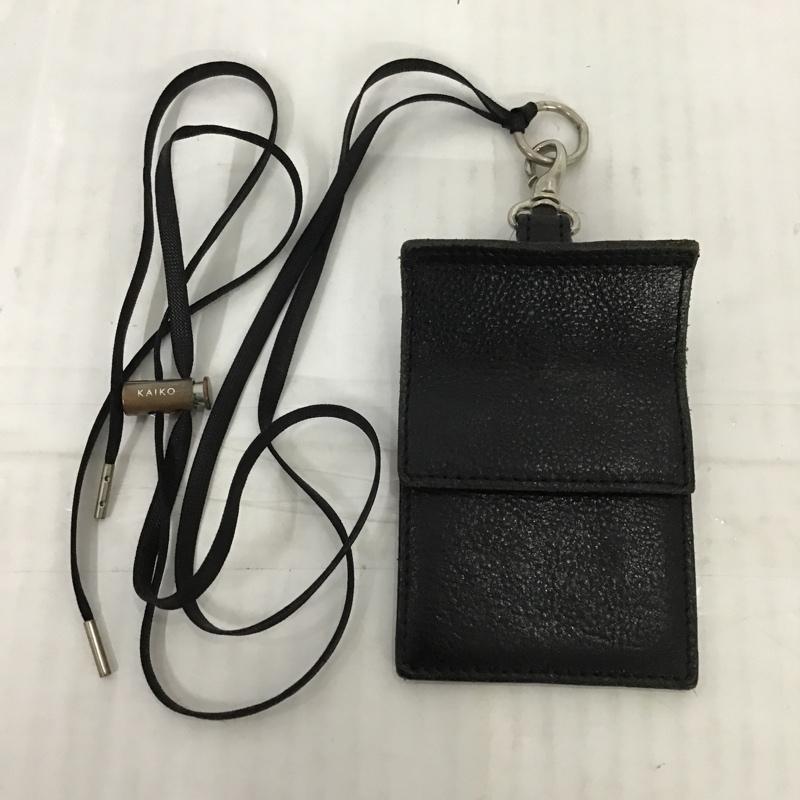 カイコー KAIKO ポーチ ポーチ Leather Neck Bag ロゴ、文字 黒 / ブラック / メンズ USED 古着 中古 10087212