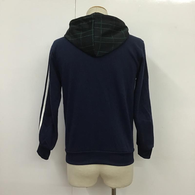 アディダス adidas パーカー 長袖 ED7017 TARTAN HOODIE プルオーバー XS ロゴ、文字 紺 / ネイビー / X 白 / ホワイト / メンズ USED 古着 中古 10087242