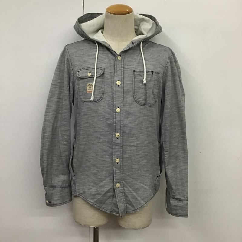 ディーゼル DIESEL シャツ、ブラウス 長袖 フード付きシャツ S ロゴ、文字 灰 / グレー / メンズ USED 古着 中古 10087244