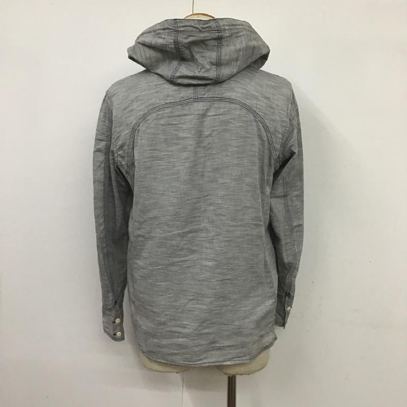 ディーゼル DIESEL シャツ、ブラウス 長袖 フード付きシャツ S ロゴ、文字 灰 / グレー / メンズ USED 古着 中古 10087244
