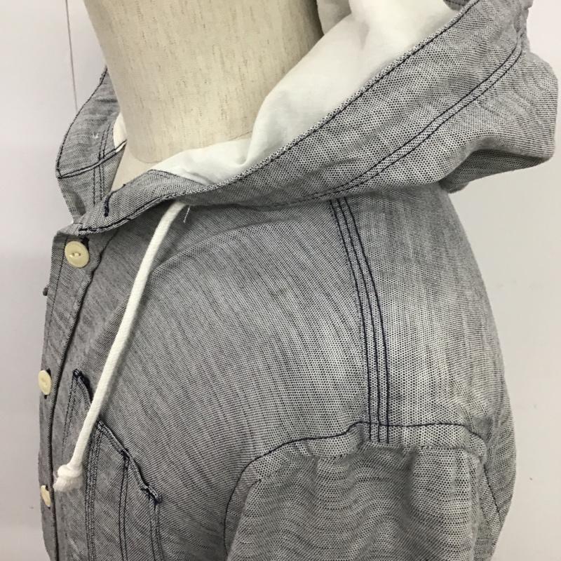 ディーゼル DIESEL シャツ、ブラウス 長袖 フード付きシャツ S ロゴ、文字 灰 / グレー / メンズ USED 古着 中古 10087244