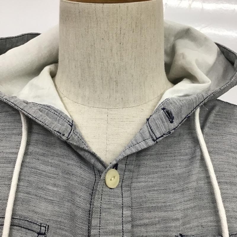 ディーゼル DIESEL シャツ、ブラウス 長袖 フード付きシャツ S ロゴ、文字 灰 / グレー / メンズ USED 古着 中古 10087244