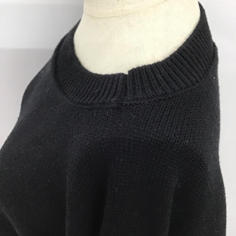 ローリーズファーム LOWRYS FARM ニット、セーター 長袖 FREE 無地 黒 / ブラック / レディース USED 古着 中古 10087255