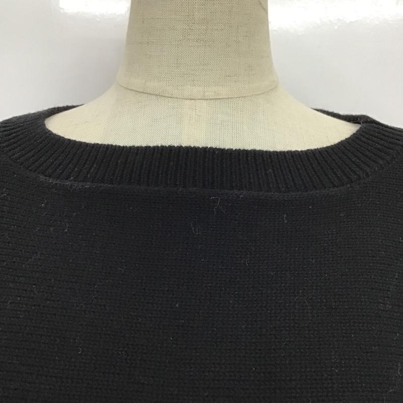 ローリーズファーム LOWRYS FARM ニット、セーター 長袖 FREE 無地 黒 / ブラック / レディース USED 古着 中古 10087255