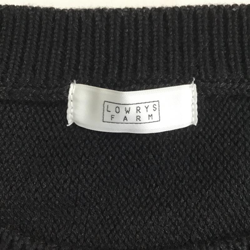 ローリーズファーム LOWRYS FARM ニット、セーター 長袖 FREE 無地 黒 / ブラック / レディース USED 古着 中古 10087255