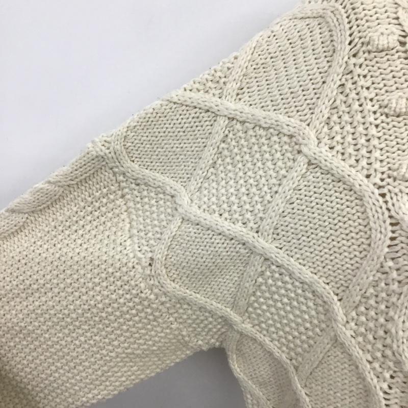 エヘカソポ ehka sopo ニット、セーター 長袖 FREE 無地 オフホワイト / オフホワイト / レディース USED 古着 中古 10087258
