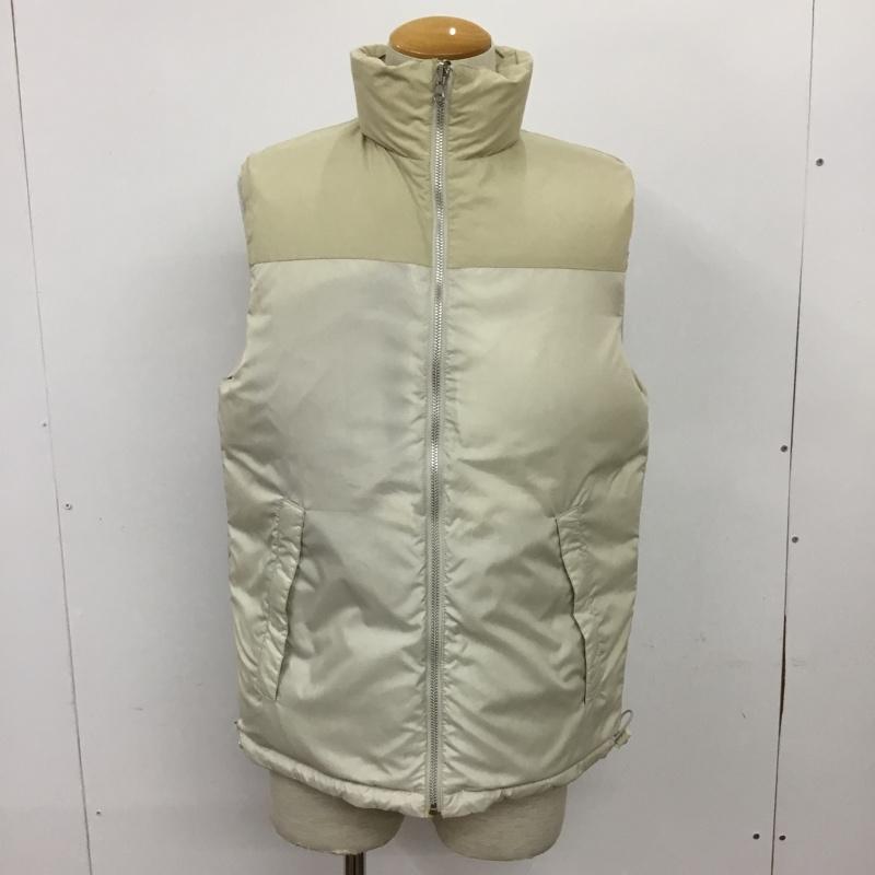 ヘッドポータープラス HEAD PORTER PLUS ベスト ベスト ダウンベスト リバーシブル L 無地 アイボリー / アイボリー / メンズ USED 古着 中古 10087290