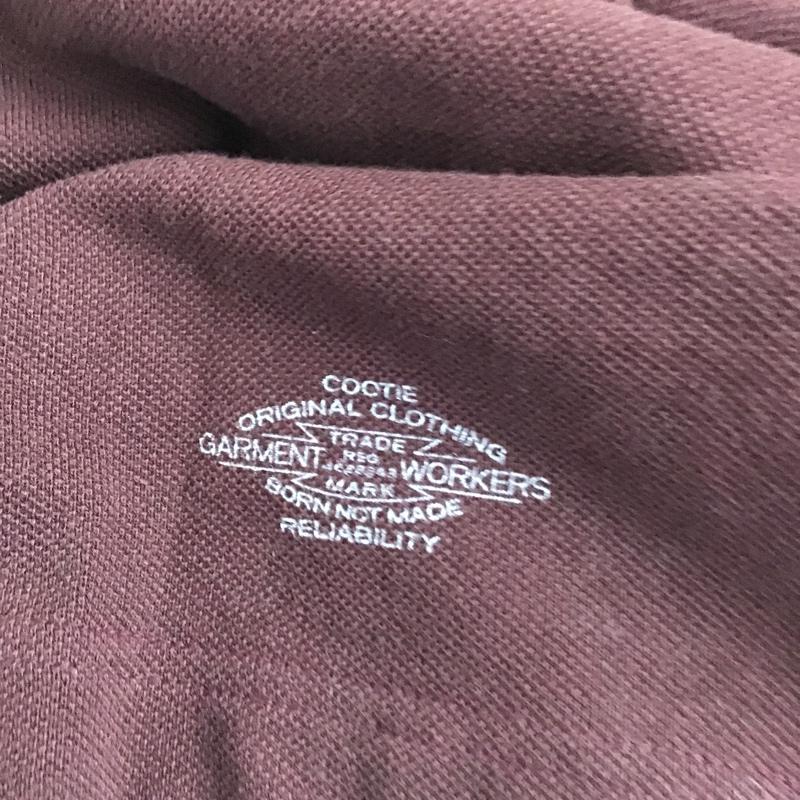 クーティープロダクションズ COOTIE PRODUCTIONS ポロシャツ 半袖 XL 無地 えんじ / ワインレッド / メンズ USED 古着 中古 10087310