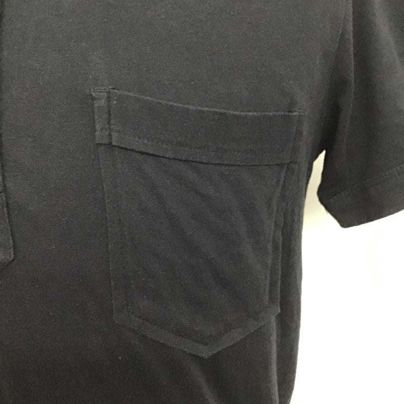 ディーゼル DIESEL ポロシャツ 半袖 S プリント 黒 / ブラック / メンズ USED 古着 中古 10087311