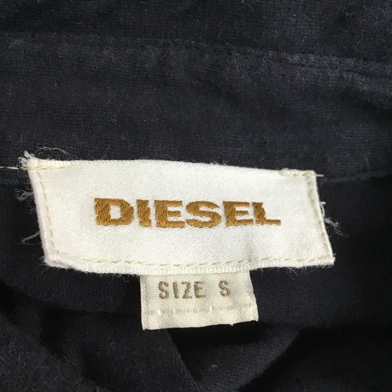 ディーゼル DIESEL ポロシャツ 半袖 S プリント 黒 / ブラック / メンズ USED 古着 中古 10087311