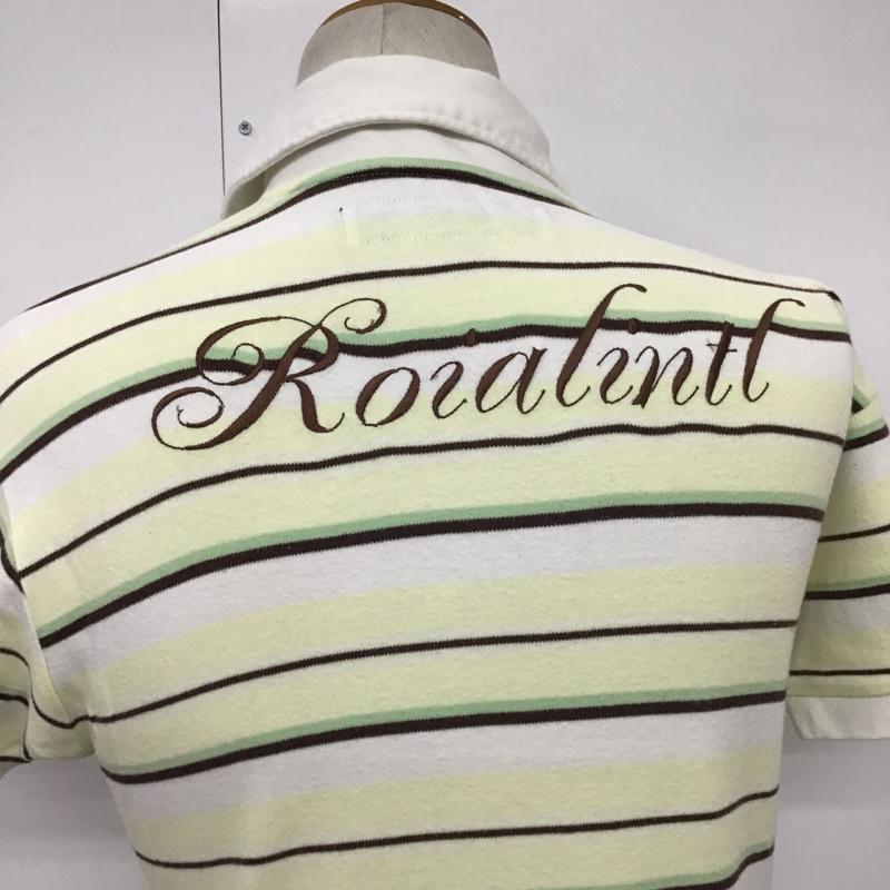 ロイヤル roial ポロシャツ 半袖 S ボーダー柄 マルチカラー / マルチカラー / メンズ USED 古着 中古 10087315