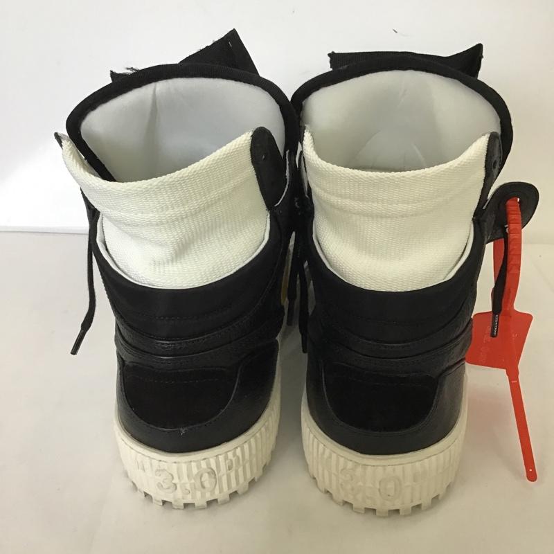オフホワイト Off-White スニーカー スニーカー ハイカット 箱有 42 ロゴ、文字 白 / ホワイト / X 黒 / ブラック / X 黄 / イエロー / メンズ USED 古着 中古 10087359