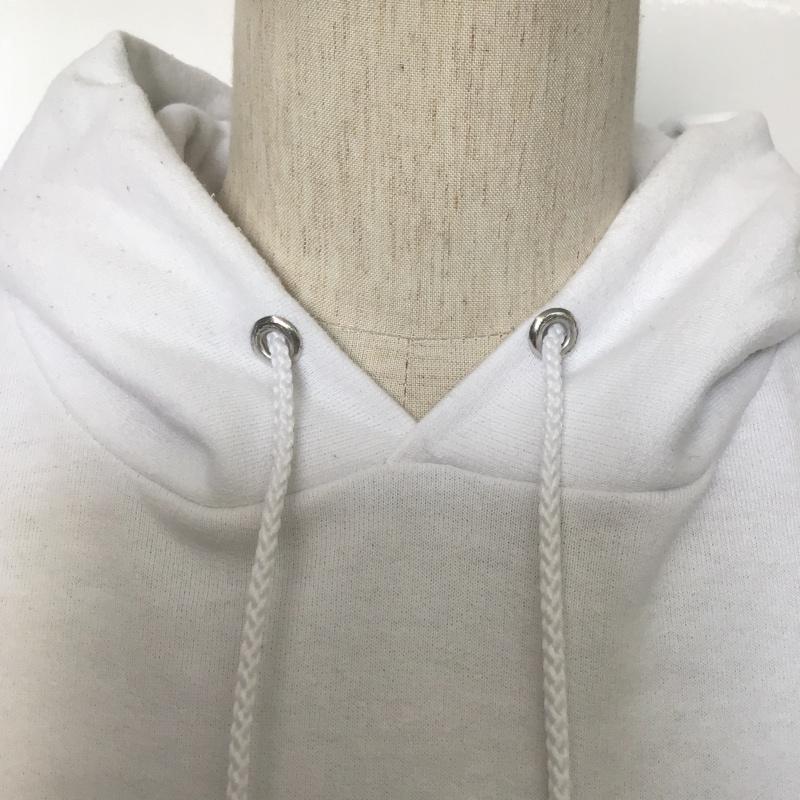 チャンピオン Campion パーカー 長袖 L 無地 白 / ホワイト / メンズ USED 古着 中古 10087422