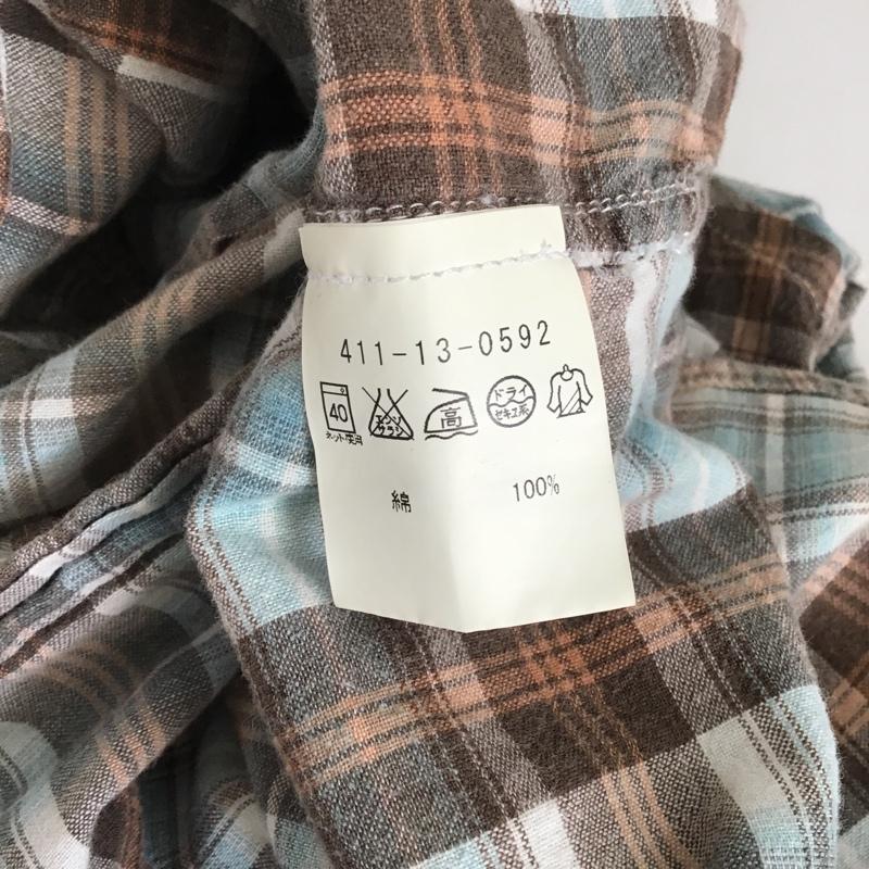 シップス SHIPS シャツ、ブラウス 長袖 M チェック マルチカラー / マルチカラー / メンズ USED 古着 中古 10087423