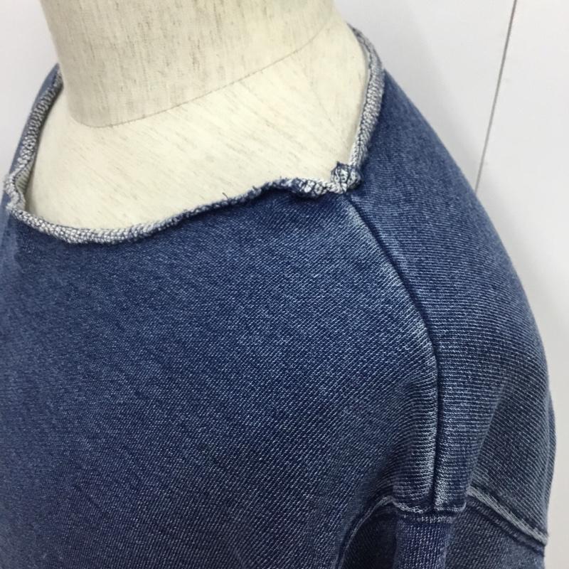 フリークスストア FREAK'S STORE トレーナー 長袖 L 無地 インディゴ / インディゴ / メンズ USED 古着 中古 10087471
