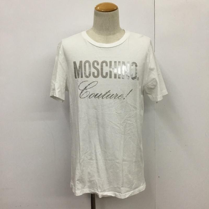 モスキーノ MOSCHINO Tシャツ 半袖 M ロゴ、文字 白 / ホワイト / メンズ USED 古着 中古 10087512
