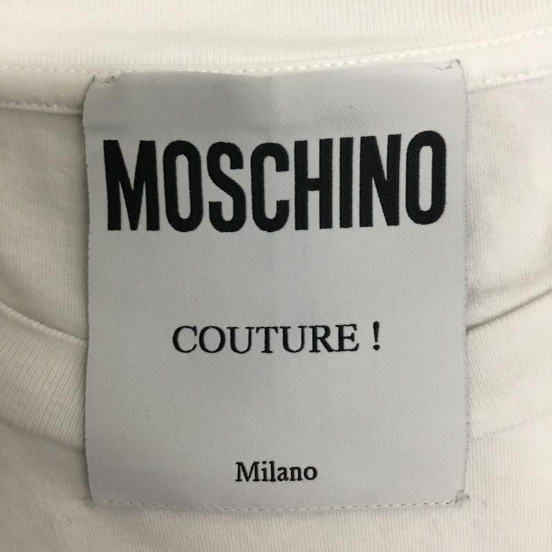 モスキーノ MOSCHINO Tシャツ 半袖 M ロゴ、文字 白 / ホワイト / メンズ USED 古着 中古 10087512