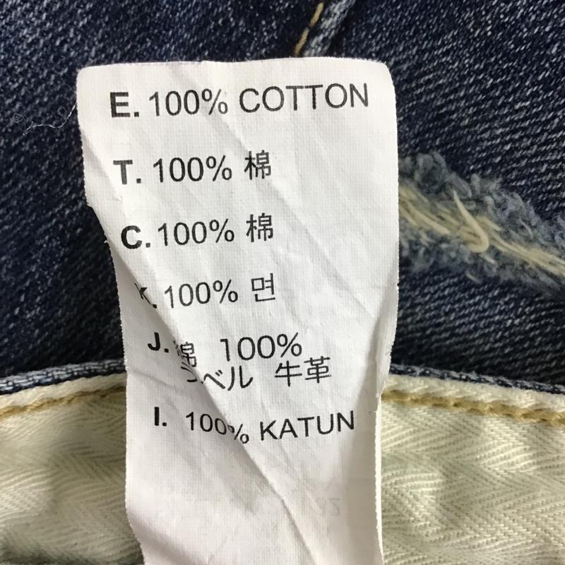 リーバイス Levi's パンツ デニム、ジーンズ LH505-0019 パッチワーク W28 L32 28インチ ダメージ加工 青 / ブルー / メンズ USED 古着 中古 10087522