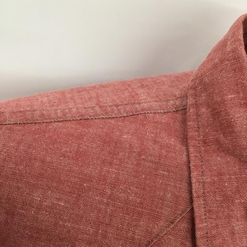 アベイシングエイプ A BATHING APE シャツ、ブラウス 長袖 ウエスタンシャツ L 刺繍 赤 / レッド / メンズ USED 古着 中古 10087530