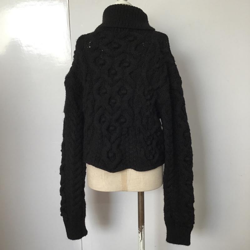 ザラ ZARA ニット、セーター 長袖 3859 149 800 タートルネック M 黒 / ブラック / レディース USED 古着 中古 10087542