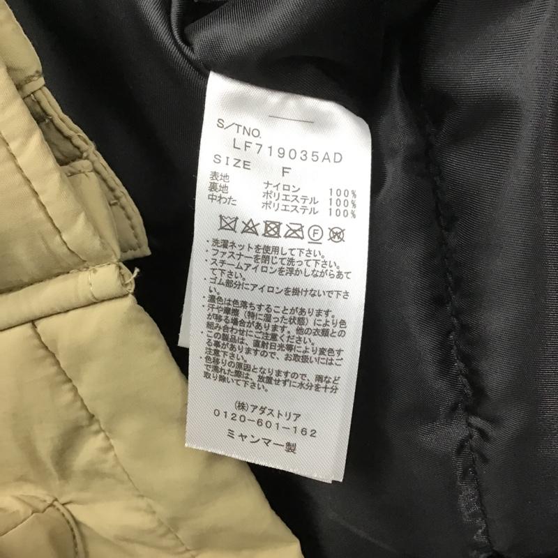 ローリーズファーム LOWRYS FARM ジャケット、上着 ジャンパー、ブルゾン LF719035AD 中綿 FREE 無地 黒 / ブラック / X ベージュ / ベージュ / レディース USED 古着 中古 10087559