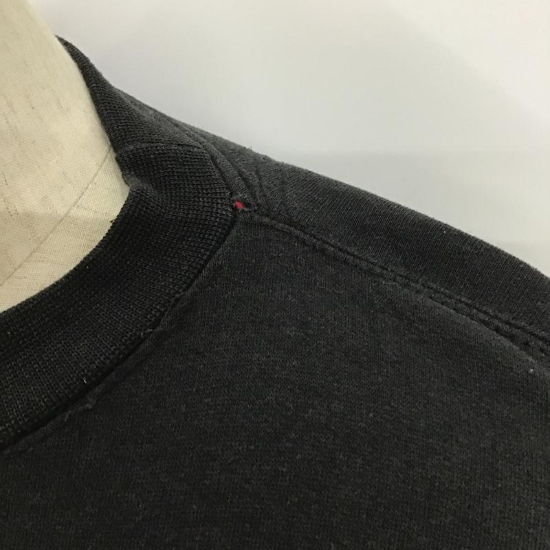 古着 USED トレーナー 長袖 L 黒 / ブラック / X 赤 / レッド / メンズ USED 古着 中古 10087595