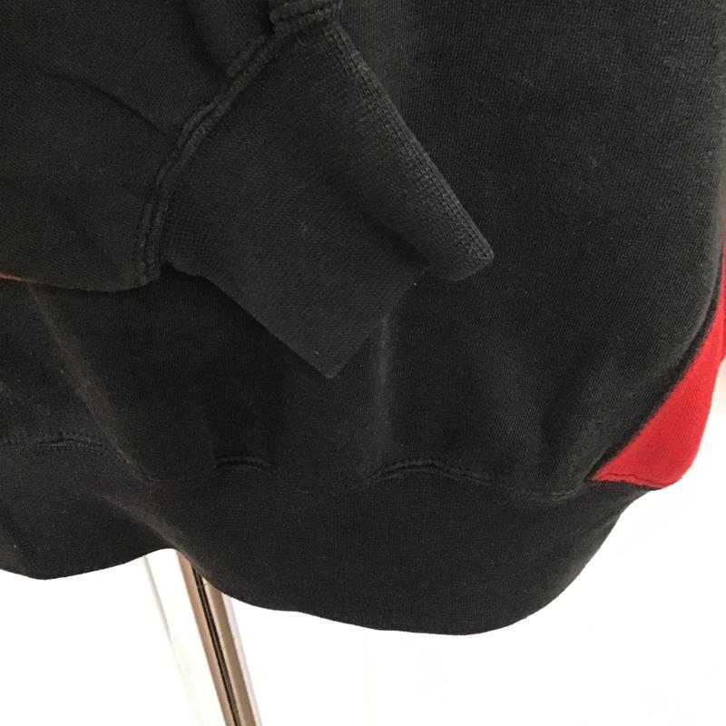 古着 USED トレーナー 長袖 L 黒 / ブラック / X 赤 / レッド / メンズ USED 古着 中古 10087595