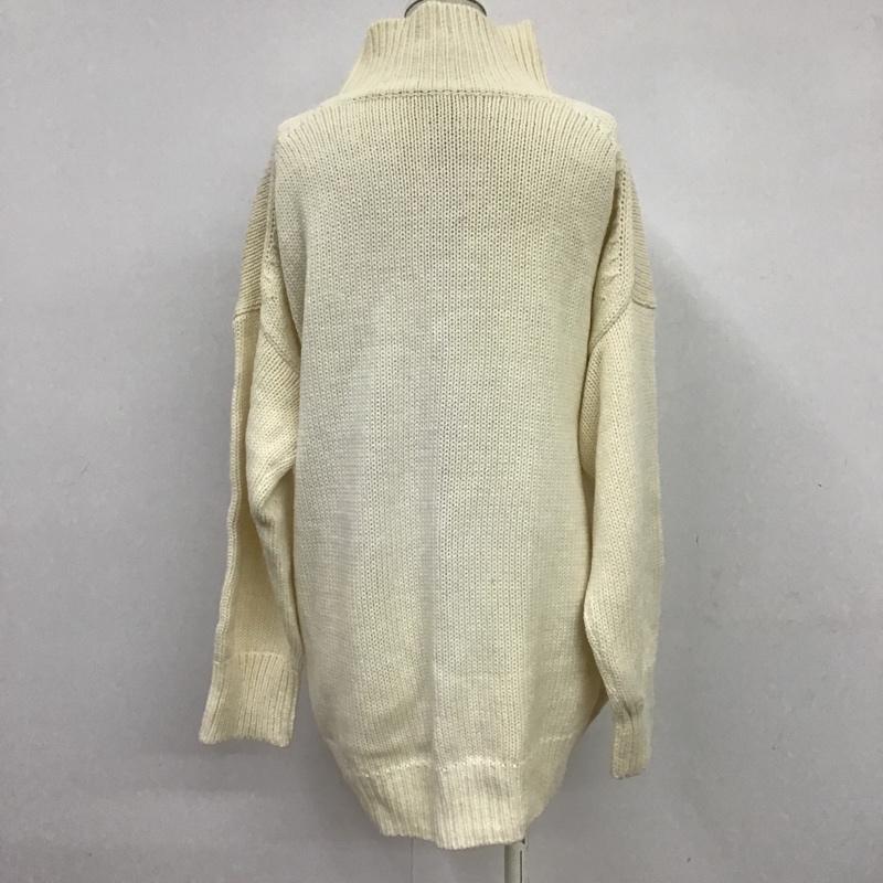 レプシィム LEPSIM ニット、セーター 長袖 FREE 無地 オフホワイト / オフホワイト / レディース USED 古着 中古 10087606