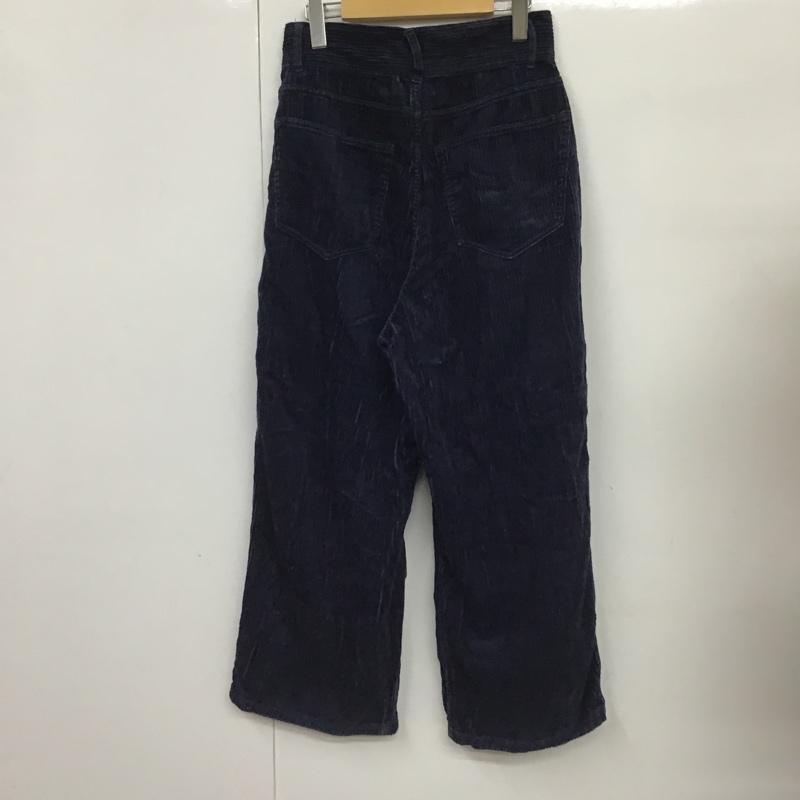ニコアンド niko and... ボトムス ボトムス コーデュロイパンツ ワイド M 無地 紺 / ネイビー / レディース USED 古着 中古 10087608