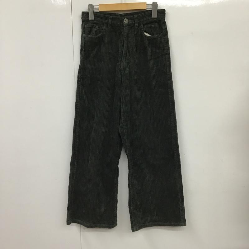 ニコアンド niko and... ボトムス ボトムス コーデュロイパンツ ワイド M 無地 カーキ / カーキ / レディース USED 古着 中古 10087609