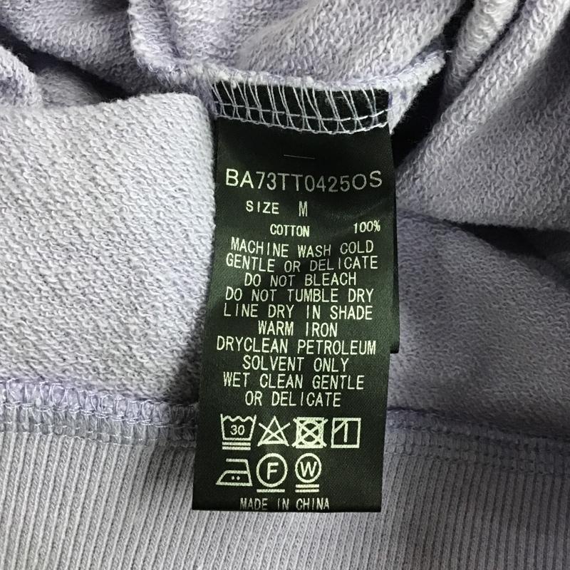 ナノベース nano base パーカー 長袖 BA73TT0425OS カラーフーディー プルオーバー M 無地 紫 / パープル / メンズ USED 古着 中古 10087611