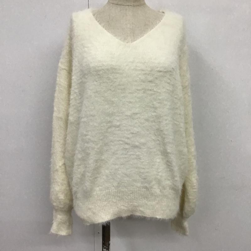 セポ cepo ニット、セーター 長袖 M 無地 白 / ホワイト / レディース USED 古着 中古 10087612