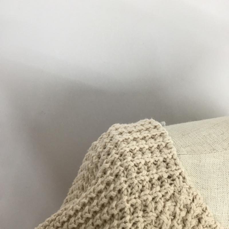 アズールバイマウジー AZUL BY MOUSSY ニット、セーター 長袖 250CSZ70-280B WAFFLE KNIT TUNIC S 無地 ベージュ / ベージュ / レディース USED 古着 中古 10087641
