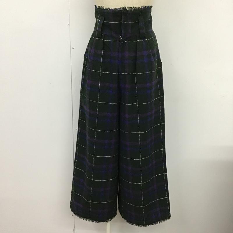 アーバンリサーチ URBAN RESEARCH パンツ スラックス ワイドパンツ FREE チェック マルチカラー / マルチカラー / レディース USED 古着 中古 10087645