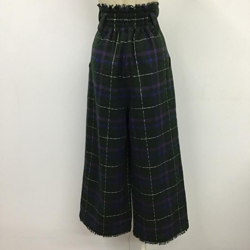 アーバンリサーチ URBAN RESEARCH パンツ スラックス ワイドパンツ FREE チェック マルチカラー / マルチカラー / レディース USED 古着 中古 10087645