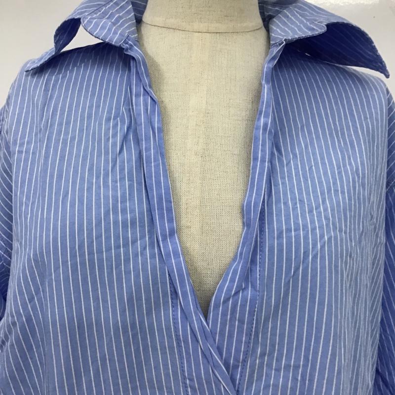 ザラウーマン ZARA WOMAN チュニック 長袖 M ストライプ マルチカラー / マルチカラー / レディース USED 古着 中古 10087654