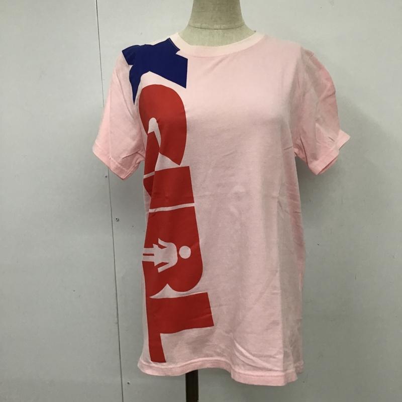 エックスガール X-girl Tシャツ 半袖 2 プリント 桃 / ピンク / レディース USED 古着 中古 10087660