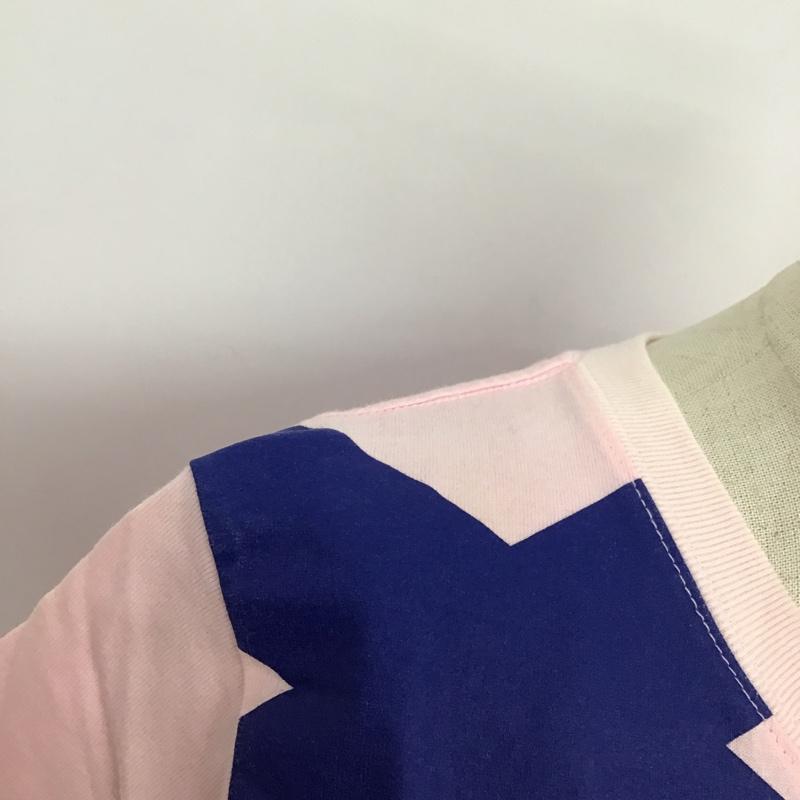 エックスガール X-girl Tシャツ 半袖 2 プリント 桃 / ピンク / レディース USED 古着 中古 10087660