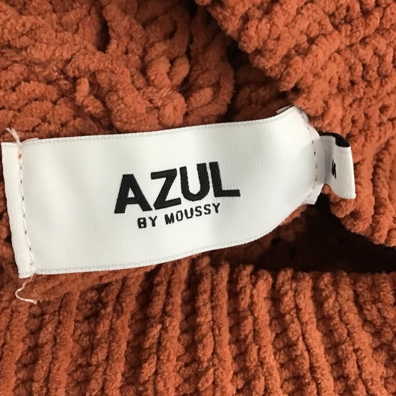 アズールバイマウジー AZUL BY MOUSSY ニット、セーター 長袖 M 無地 茶 / ブラウン / レディース USED 古着 中古 10087667